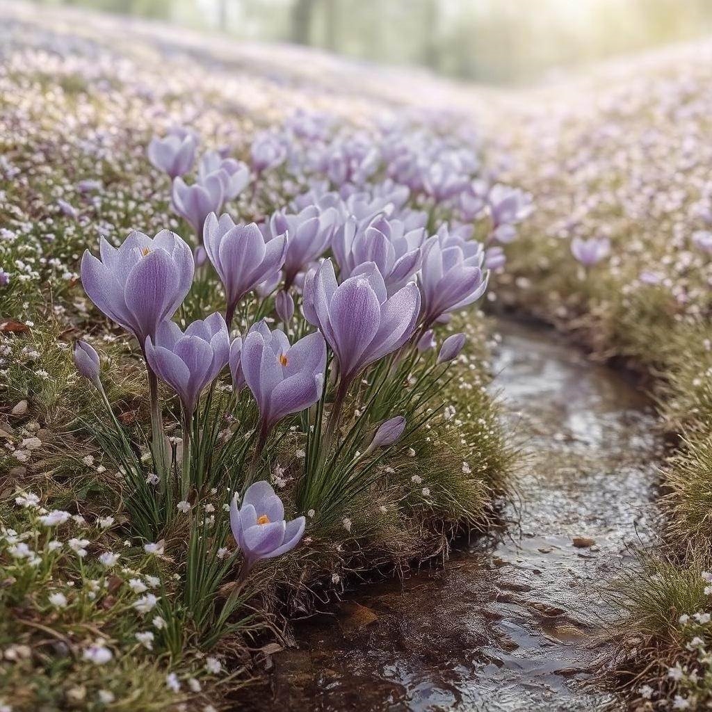 Krokusy – czas pełnego rozkwitu